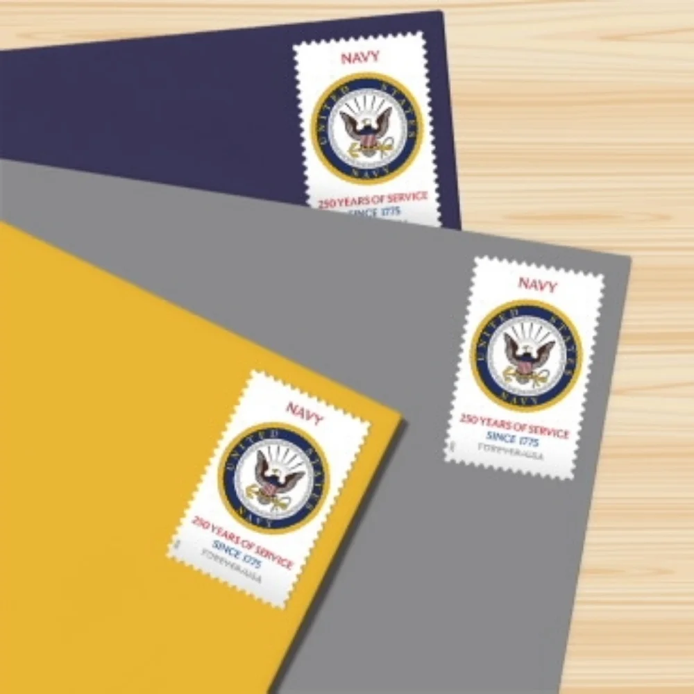 100 U.S. Navy USN 250th USPS Stamps Military Postage‎ Stamp Army Marines